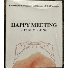 Joy Rose Shaped Massager for Women Happy Meeting Factory Sealed Joy At The Meeting