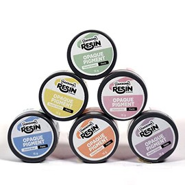 Haksons Pastel Opaque Resin Pigments Kit | Pastel Resin Colours for Epoxy Resin Art (Pack of 6-15 grams each) - Blue, Green, Pink, Peach, Violet, Yellow