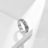 ANIEJUFI Stainless Steel Spinner Ring Moon and Star Anxiety Stress
