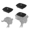 3 Pieces Quick Release Plate Clamp, Plastic Tripod Adapter Plate