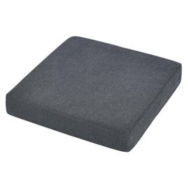 Baibu Home Low-Resilience + High-Resilience Cushion, Thick 2.75 inches (7 cm), Large 19.7 x 19.7 inches (50 cm), Floor Cushion, 2-Layer Structure, Square, Dark Gray