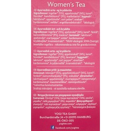 Yogi TEAS - AYURVEDIC Organic Ancient Herbal Formula Womans Tea 17bags (Pack of 1)