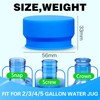 Gofriipai Upgraded 3 and 5 Gallon Water Jug Cap, Silicone
