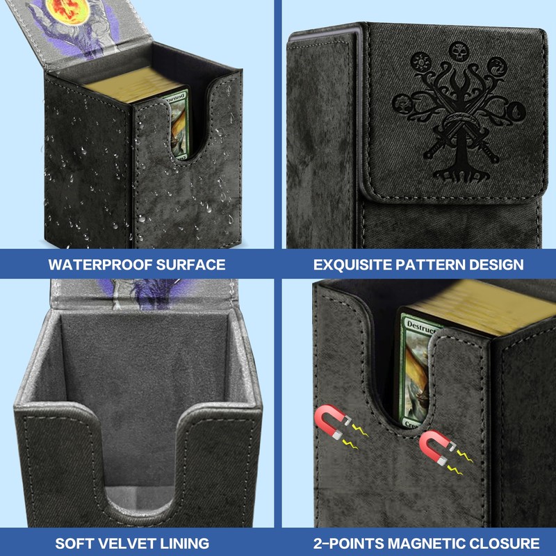 PROMAXIBINDER MTG Card Deck Box, Commander Deck Box Fits 100+