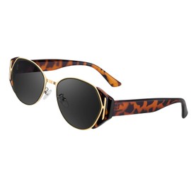 FACHOI Retro Oval Sunglasses, Oval Sunglasses UV400 Protection Trendy Sun Glasses for Outdoors Traveling Driving Beach Vacations F4-LQFMJ