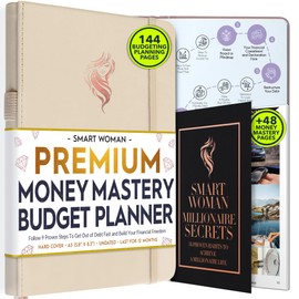 Financial Planner, Monthly Budget Planner and Monthly Bill Organizer - 12 Month Journey to Financial Freedom, Monthly Budget Book Planner, Money Saving Book a Budgeting Planner or Finance Planner
