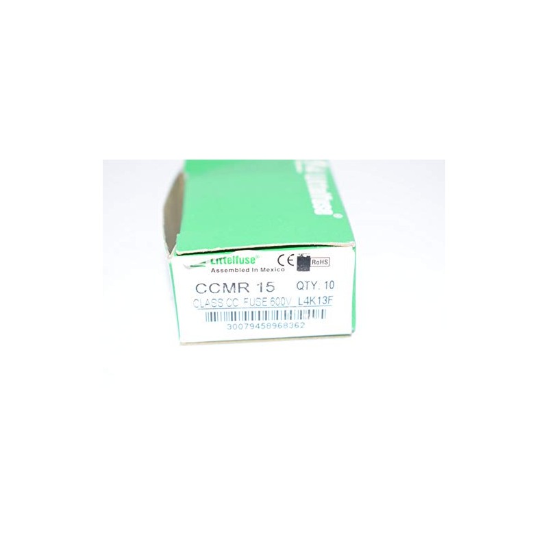 LITTELFUSE CCMR-15 15 AMP, 250 VDC, 600 VAC, Class-CC, Fuse,