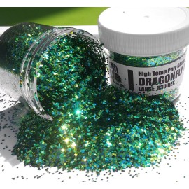 The Golden Grub Lure Co NEW 6 Pack of LARGE .030 Glitter Mixes HONEYBEE, BLUE LAGOON, COTTON CANDY, ETC.