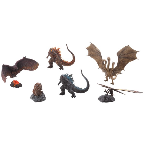 Art Spirits AT046 Geki Series GODZILLA 2019 Non-Scale PVC / ABS Pre-Painted Trading Figure, Partially Assembly Required, Pack of 6