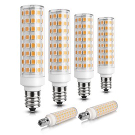 GOHDLAMP E12 LED Bulb 100 Watt Equivalent - 6 Pack Warm White 2700K Candelabra Light Bulbs, 9W 1200LM Non-Dimmable, for Chandelier, Ceiling Fan, Pendant Lighting