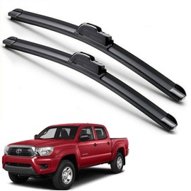 EZ Motoring For 2005-2015 Toyota Tacoma Windshield Wiper Blades J-HOOK Hybrid Silicone