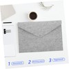 Ciieeo Felt Document Carrier Bag Button Closure Lightweight File Folder