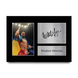 HWC Trading A4 Wladimir Klitschko Gifts Printed Autograph Picture For Boxing Fans - A4