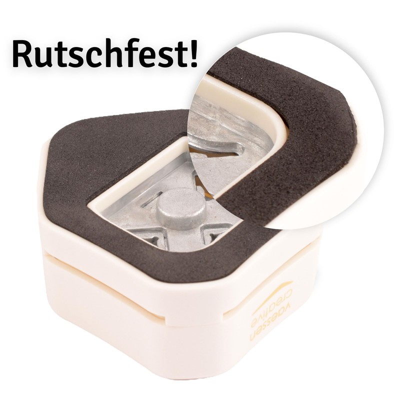 Vaessen Creative 3-in-1 Corner Punch 4-7-10 mm, Cream
