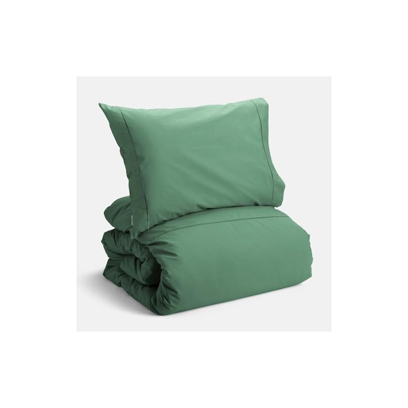 Plain Dyed Percale Jade Fitted Sheet 160 x 200 cm