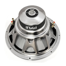 Pyle Car Vehicle Subwoofer Audio Speaker - 10 Inch Blue Injection Molded Cone, Blue Chrome-Plated Steel Basket, Dual Voice Coil 4 Ohm Impedance, 1000W Power, for Vehicle Stereo Sound System- PL1090BL