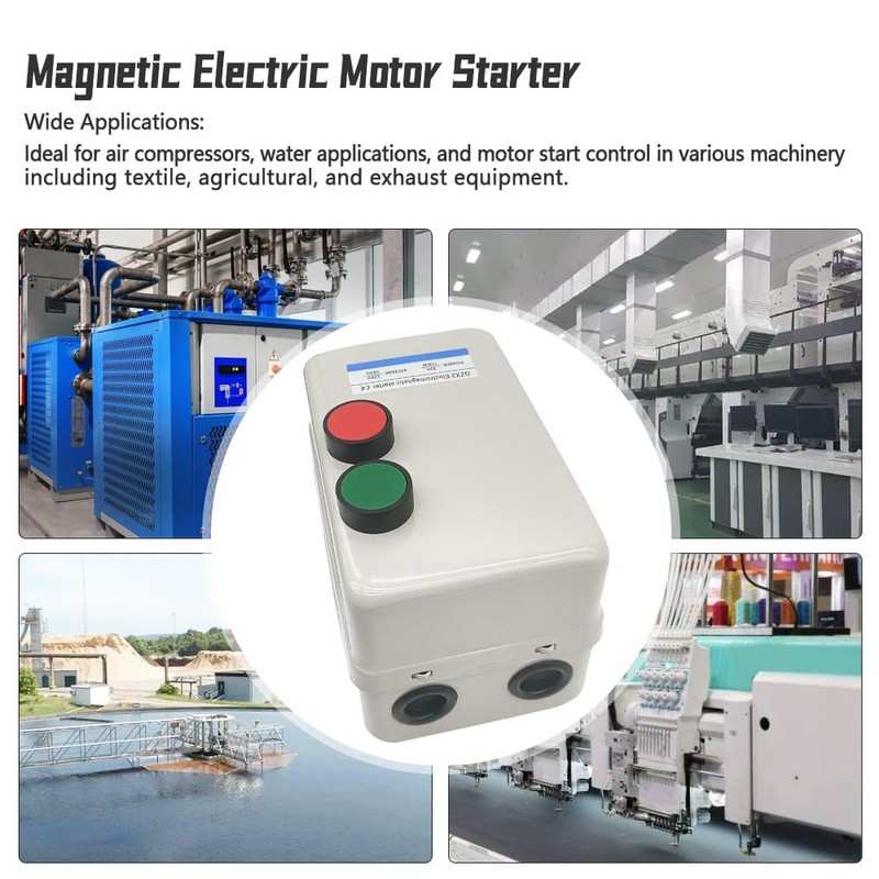GOLACOD Magnetic Motor Starter for Air Compressor, 220V 11KW/15HP, 3-Phase