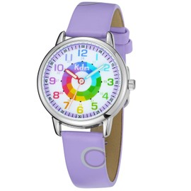 CIVO Children's Watch Girls Boys, Children's Watch Analogue Quartz Watch Learning Watch Children's Watch Set Learning Watch with Time Learning Exercises, Children's Watch for Girls Teaching Wrist