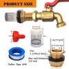 Rain Barrel Spigot, Brass Faucet Kit for Rain Water Barrel,