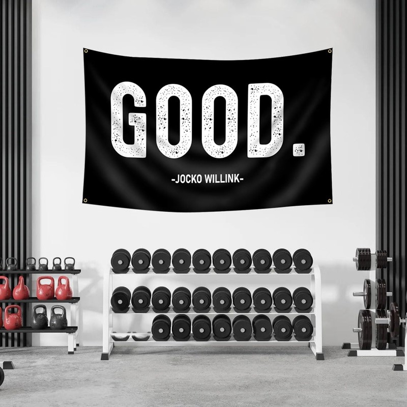 Good Flags Motivational Gym Flag Banner 3x5 Ft with 4