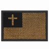 Tactical Christian Flag Patch Embroidered Badge Applique Fastener Hook and