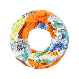 Sunsa Women's Loop Scarf, Cotton Tube Scarf, Spring/Summer Loop Scarf, German Design, Accessories for Women, Scarf Scarves and Scarves as a Gift for Women/Girlfriend, Orange # 4