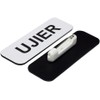 Ujier 1 x 3" Name Tag, White (10 Pack)