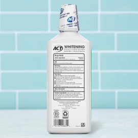 Act Whitening + Anticavity Fluoride Mouthwash 16.9 fl. oz. With Zero Alcohol, Dye...