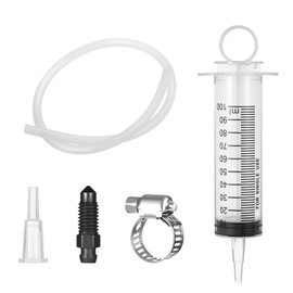 BOHUIZ Motorcycle Brake Bleeding Set, Brake Bleeding Device Suction Syringe Motorcycle 100 ml Syringe 50 cm Hose Brake Oil Bleeding Set for Motorcycles Scooters Quads