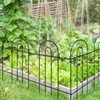 FOREHOGAR Garden Fence Border 32inX20ft Black Metal Wire Garden Fencing
