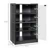 HOMCOM Media Cabinet, 4-Tier Stereo Cabinet, Record Player Stand with
