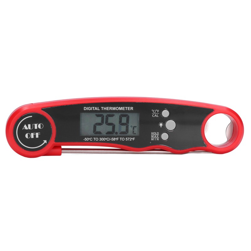 Food Thermometer Waterproof 304 Stainless Steel Folding Probe Fast Meat