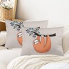 Cute Sloth Throw Pillow Cover Queen Size Set of 2,Cartoon