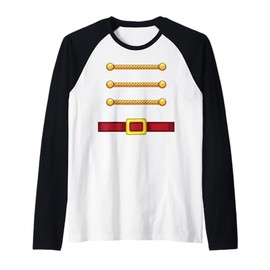Christmas Nutcracker Squad Toy Soldier Costume Xmas Matching Raglan Baseball Tee