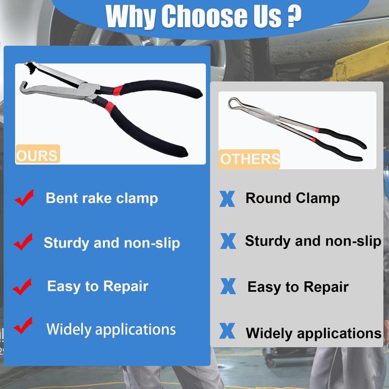 Upgraded 37960 Electrical Disconnect Pliers, 8in Automotive Tools Electrical Connector