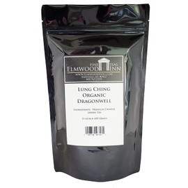 Elmwood Inn Fine Teas, Lung Ching Green Tea Dragonwell, 12-Ounce Pouches