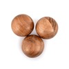 NIRMAN Decorative Acacia Wood Round Balls Set of 3 for