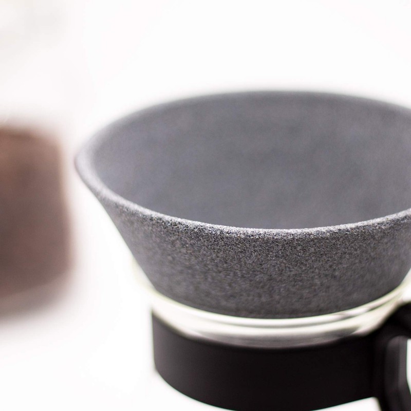 Kofil 1390400202 Standard Ceramic Coffee Filter Dripper with Dedicated Base,