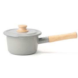 Fuji Horo Single Handle Milk Pan, Cotton Series, Light Gray, 14cm (5.5 inches) CTN-14M.LG