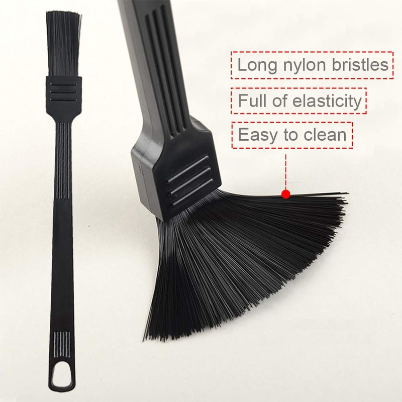 2 Pack Coffee Grinder Cleaning Brush, Heavy Wood Handle &