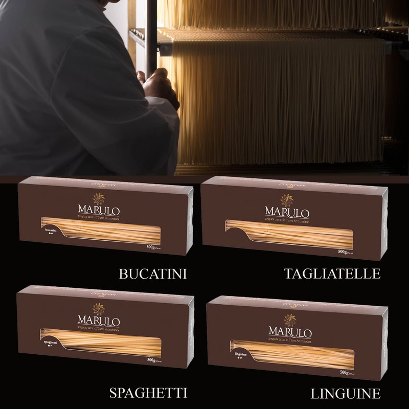 MARULO Pack of 8, Artisan Italian Gourmet Homemade Pasta Gift