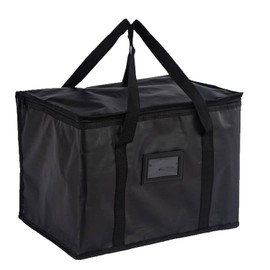 JOYVOX Large Food Delivery Bag, Insulated Thermal Bag for Hot and Cold Food, Waterproof and Reusable Catering Bag with Sturdy Zipper for Groceries, Pizza, Catering, and Delivery Services