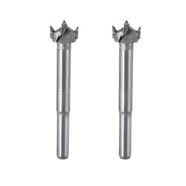 TOP-VIGOR 2Pcs 14mm Forstner Drill Bit Set, Carbide Alloy Steel Wood Auger Drill Bit Hole Saw Opener for Woodworking Hinge Hole Drilling Boring Bit Cutter