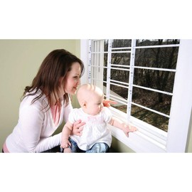 John Sterling Window Security Guards 11" Steel White 3/8" Dia. - Pack of 2