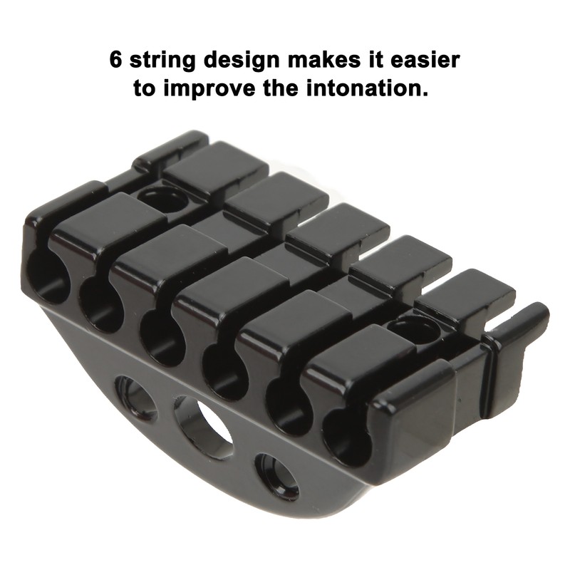 Headless Guitar Bridge 6 String Metal Instrument Accessory Part for