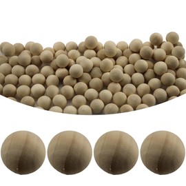Adyoney 120 Pcs Wooden Round Ball 1/3" (8mm) Unfinished Wood Balls for Crafts, Wood Beads, Crafting Wood Rounds, Wooden Circles, DIY Projects