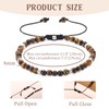 APMGONT Women's Yoga Bracelet, 4 mm Natural Stone Beads Bracelet,