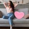 1 Pcs Pink Heart Decorative Pillow, Heart Shaped Cushion for