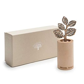 Kurrajong Farmhouse 6" high Wood Reed Diffuser for Home - Oil Diffuser Stick - Essential Oil Reed Diffuser - Wood Desk Decor - Cute Bookshelf Decor - (Multi Leaf Design)