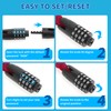 BULLSPANN 1 m Universal Security Bicycle Lock, Rustproof Bicycle Chain